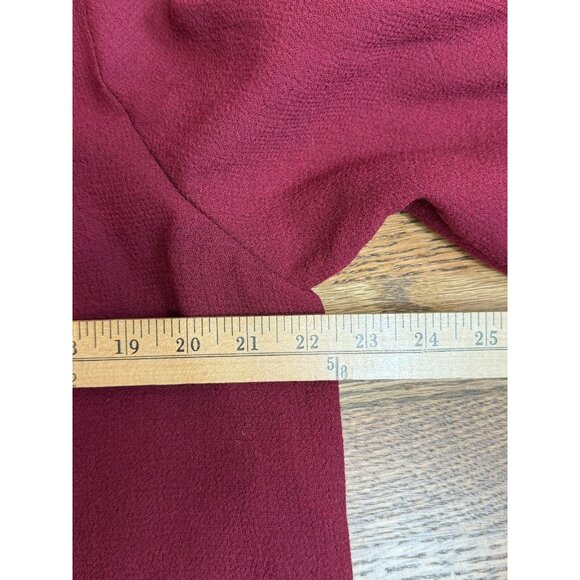 Lafayette‎ 148 Womens 100% Wool Burgundy Red Open Front Cardigan - Picture 13 of 15
